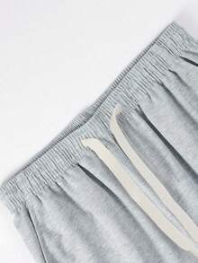 1pc Teens/Girls' Retro Street Style Wide Leg Sweatpants, Loose Straight Relaxed Fit Casual Long Pants, Versatile For Daily Wear - Light Grey - View 7