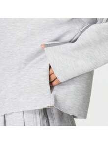 Adidas Women's Sports Jacket OG SP JKT HD Outdoor Casual Hooded Zip-Up Jacket LD8334 - Light Heather Gray - View 7