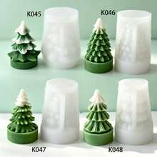 Christmas Tree Mold DIY Cup Wax Mold Mini Handmade Candle Christmas Decoration Ornament Aromatherapy Mold - Christmas Tree - View 1