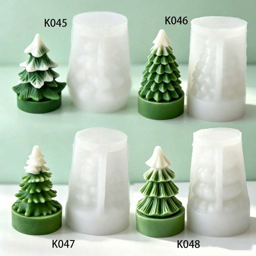 Christmas Tree Mold DIY Cup Wax Mold Mini Handmade Candle Christmas Decoration Ornament Aromatherapy Mold - Christmas Tree - View 1