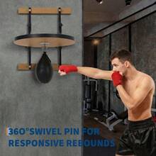Gaderth Speed Bag Platform,Boxing Training Equipment,Adjustable Speed Bag Platform With 8 Inch Height Adjustable Mount,Speed Bag Air Pump,360 Degree Swivel For Boxing Punching Home Gym Training - Black - View 2