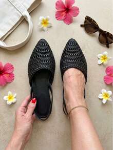 Women Flats - Black - View 2