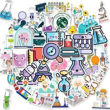 50 Science Lab Stickers, Cute Chemistry Biology Physics Lab Equipment Stickers, Back To School Supplies, Waterproof Stickers For Vision Boards, Journals, Laptops, Phone Cases, And Academic Scrapbooking Crafts - Multicolor - View 2