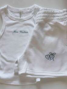 Personalized Embroidered Lace Tank Top, Custom Embroidery Modal Tank Bridal Shower Gift, Engagement Gift Bachelorette Party, New Mrs. Tank - Multicolor - View 4