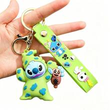 1 buah Gantungan Kunci Disney Anime Halloween Natal Gantungan Kunci Liontin Stitch Lucu Hiasan Tas - Berbagai gaya - View 11