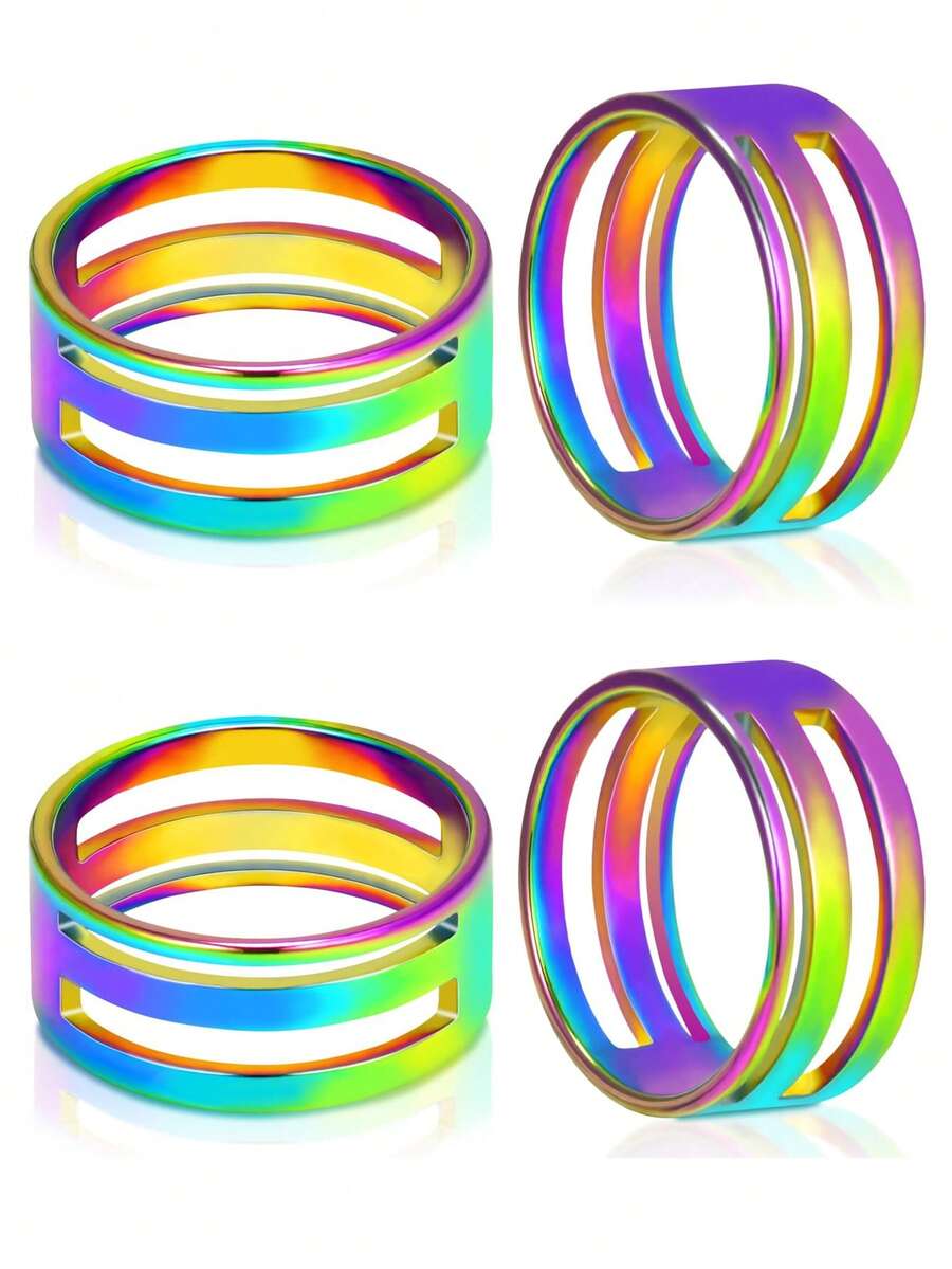 Jump Ring Opener Tool, Stainless Steel Split Connector Ring Opener And Closing Finger Tool For Jewelry Makers Craft Projects Supplies (Dazzling Color) - Multicolor - View 1
