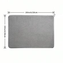 1/2pcs Kitchen Dish Drying Mat, Dish Drainer Pad, Microfiber Absorbent Mat, Tabletop Mat, Non-Slip Heat Resistant, Drainage Mat, Cabinet Drying Mat, Bathroom Mat - Multicolor - View 13