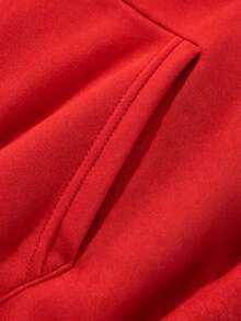 Impala Men Hoodie Co-Ords - Red - View 5