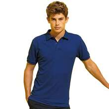 Roly Asquith & Fox Mens Short Sleeve Performance Blend Polo Shirt - Royal - View 2