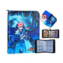 asmodee Pokémon Game Card Album Card Storage Photo Album, Card Collection Book Pocket Monsters Pets, 400 Card Slots Maximum Capacity 800 Cards (Cards Not Included) - Multi-color - View 4
