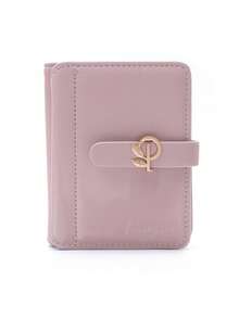 New Women's Short Wallet Korean Style PU Leather Fresh Minimalist Snap Closure Short Coin Purse Multi-Functional Student Storage Bag Bank Card Holder Christmas Birthday Gift - Multicolor - View 13