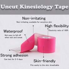 High-Quality Breathable Sports Bandage And Elastic Knee Support - Suitable For Gym Workouts, Running, Tennis And Swimming (2.5cm*5m) - Multicolor - View 5