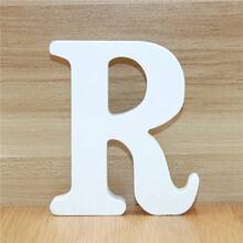 6 Inch White Wooden Letters, Unfinished Wooden Letters, Suitable For Wall Decoration, Standing Decorative Letters, Sliced Sign Decoration, Can Be Used For Crafts, Home Party Projects, Birthdays, Graduations, Etc., The Best Gift Choice. - 1PC - View 32