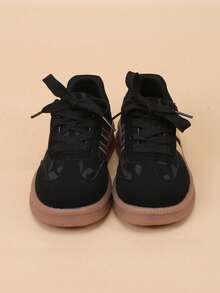 Kids Patchwork Colorblock Casual Sports Shoes Casual Skate Shoes - Black - View 5