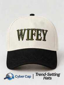 1pc Women's "WIFEY" Trucker Hat,Adjustable Design,Stylish Embroidered Five-Panel Cap,Perfect For Casual Wear, Parties, Travel, And Holiday Gifts - Multi-color - View 15