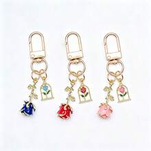 1pc Rose Flower Metal Decor Accessory, Cute Elegant DIY Decoration For Bags, Wallets, Valentine's Day Gifts For Mother, Father, Graduation, And Teacher - Multicolor - View 17