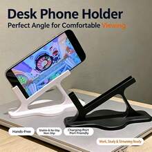 1 buah Dudukan Ponsel Samping Tempat Tidur, Desain Bebas Genggam, Cocok untuk Menonton Saat Berbaring atau Miring, Kompatibel dengan Ponsel Pintar dan Tablet Kecil, Cocok untuk Digunakan di Samping Tempat Tidur atau Meja. - MultiWarna - View 4