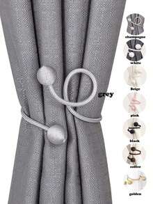 1pc/2pcs/6pcs Twist Ball Curtain Clips, Multiple Colors And Sizes Available, Birthday Graduation Gift - A - View 7