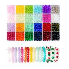 28/24 Grid Mixed Color 6mm Beads, DIY Necklace Bracelet Earring Phone Chain Creative Crafting, Handmade Jewelry Accessories - Multicolor - View 3