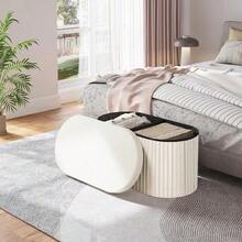Storage Benches - Cream - View 11