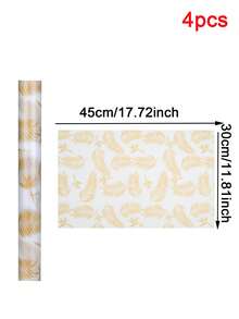 4/2/1 Set High Quality Thickened Refrigerator Liner Mats, Washable And Reusable, EVA Material, Innovative Pattern, Suitable For Refrigerator And Kitchen Decoration, Kitchen Essentials, Kitchenware, Kitchen Utensils, Kitchen Accessories, Summer - Gold - View 14