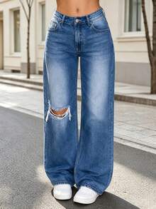Women Jeans - Blue - View 1