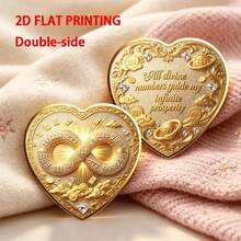 Angel Number Infinity Symbol Heart Theme Collectible Commemorative Coin, Vintage Craftsmanship, Holiday Gift, Gift, Desktop Decoration, Display Stand Ornament - Collectible Coin - View 6