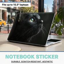 Art Style Vinyl Laptop Sticker Set, 3 Pieces Per Set, Includes 1 LCD Screen Back Sticker & 2 Touchpad Side Stickers, Premium PVC Material, Scratch Resistant, Removable Without Residue Laptop Decorative Film - View 13