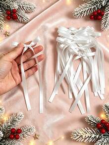 50/30PCS/5pcs Christmas Ribbon Bows For Flower Gift Packaging, Balloons And Various Decorations, Handmade Sewing Accessories Bows, DIY Jewelry Hair Accessories - Ribbon Bow - View 20