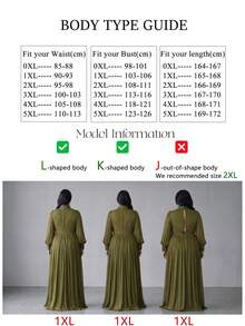 UNITHORSE Plus 女款立領燈籠袖亮片拼接人造皮革長款晚禮服 - 橄欖綠 - 查看 9
