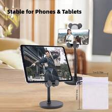 Cute Bear Phone Stand, Adjustable Multi-Function Phone Holder, Suitable For Desktop, Compatible With Multiple Devices, Ideal For Video Calls, Learning And More, Suitable For Boys, Girls And Adults - Multicolor - View 4