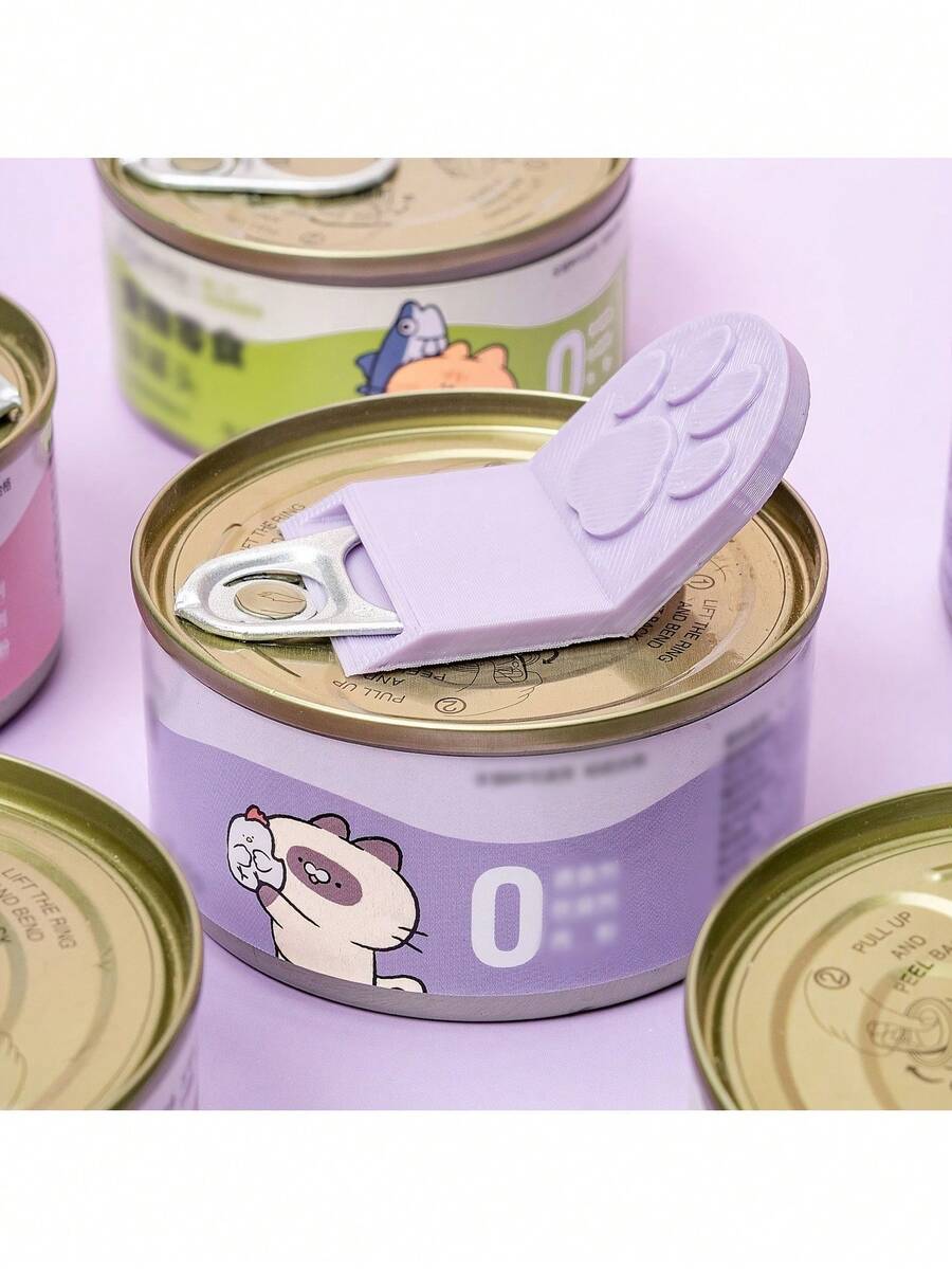 4/1 Pet Can Opener, Ergonomic Anti Slip Handle, Suitable For Canned Cat/Dog Food, Durable Plastic Kitchen Tool, Easy To Clean Design - View 1