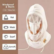 Balaclava Face Mask Hat, Unisex, Warm Fleece Winter Neck Hood, Windproof Ski Helmet Liner, Multi-Functional Cycling Snowboard Headgear, - Multicolor - View 9