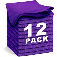 Microfiber Washcloths Towel And Face Cloths Pack Of 24/4/8/12, 12" X 12" Highly Absorbent And Soft Face Towels Wash Cloths For Bathroom, Gym, Hotel And Spa, Fast Drying Multi-Purpose Cleaning Cloth - Multicolor - View 52
