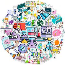 50 Science Lab Stickers, Cute Chemistry Biology Physics Lab Equipment Stickers, Back To School Supplies, Waterproof Stickers For Vision Boards, Journals, Laptops, Phone Cases, And Academic Scrapbooking Crafts - Multicolor - View 7