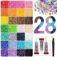 32,000pcs Resin Jelly Rhinestone Decoration Set, Includes Tweezers, 15/24/28/40/42 Colors, Includes Gemstone Picker, Multi-Color Gemstone Decoration Set, Includes 3 Bottles Of 10ml B7000 Jewelry Glue, Suitable For Art, Crafts, Shoes, Books, Fabrics, DIY Handmade Supplies - View 13