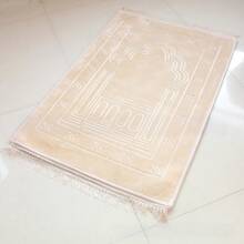 Thickened Flannel Ramadan Prayer Rug, Classic 3D Embossed Non-Slip Prayer Mat With Tassels, Islamic Prayer Carpet For Ramadan, Eid, Mosque And Home, Ramadan Holiday Gift - Multicolor - View 14