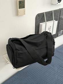 Single Shoulder Bag With High-End Feel, Large Capacity, Waterproof, Casual, Super Lightweight, Small Crossbody Bag - Black - View 3
