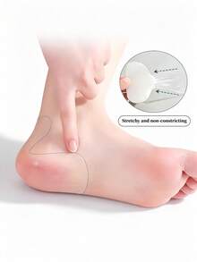 10pcs Transparent Invisible Anti-Friction Heel Pads, Thin Self-Adhesive 2-In-1 Heel Cushions For High Heels, Sneakers, Loafers And Boots - Clear - View 5