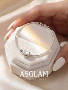 1pc Modern Pear-Shaped Women's Bracelet, Suitable For Daily Wear, Party, Birthday, Anniversary Jewelry Gift - Style 1 - View 6