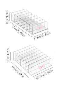 Acrylic Eyeshadow Palette Storage Box, Transparent Large Capacity Desktop Drawer-Style Storage Box, Transparent Cosmetic Storage Box, Makeup Brush Holder, Perfume Storage Box, Jewelry Box, Suitable For Living Room, Dining Room, Kitchen, Bedroom - Multicolor - View 11