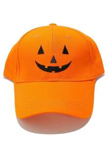 1 buah Topi Baseball Tengkorak Bertepi Melengkung Bergaya Vintage Lucu dan Serbaguna, Topi Kostum Halloween - A - View 6