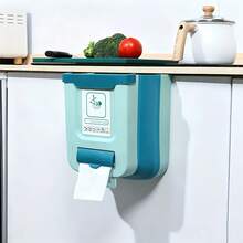 Tempat Sampah Dapur Gantung Lipat, Tempat Sampah di Bawah Wastafel Tanpa Perlu Membungkuk - MultiWarna - View 3