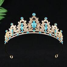 1 buah Bando Mahkota Perak Wanita, Cocok untuk Pengantin, Pernikahan, Pesta, Dansa, Kontes Kecantikan, Aksesori Rambut Wanita Gaya Gothic - View 14