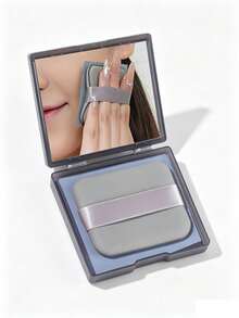 200pcs Pack Of Portable Facial Oil-Absorbing Sheets For Both Men And Women, Includes A Mirror And Makeup Puff; Simple And Easy To Use. - Multicolor - View 3