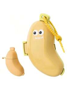 All-In-One Cute Banana-Shaped Toothbrush Holder & Travel Storage Box, Integrated Mini Portable Toothbrush Protective Case With Built-In Silicone Toothpaste Capsule Storage Box And Lanyard, Suitable For Business Travel, Hotel, Dorm, Easy To Store And Carry, Ideal For Students And Couples - Multicolor - View 14