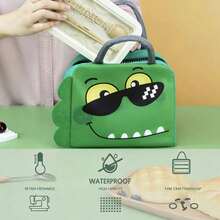 Cartoon Insulated Lunch Bag, Cute Handheld Bento Bag, Thickened Aluminum Foil Thermal Bag, Portable Outdoor Student Lunch Box Bag - View 6