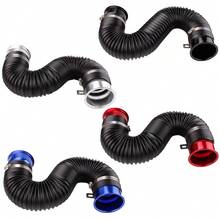 1pc Car Ventilation Telescopic Tube, Adjustable Intake Air Vent Hose, Turbo Intake Soft Hose, Air Guide Tube, Black/Red/Blue/Silver Multiple Colors Available - A - View 4