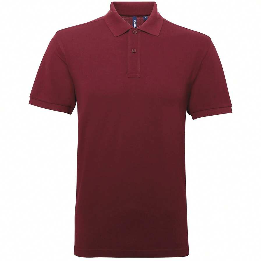 Roly Asquith & Fox Mens Short Sleeve Performance Blend Polo Shirt - Burgundy - View 1