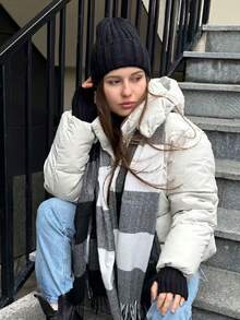 1pc Solid Cuffed Beanie Casual,School Winter Fall - Multicolor - View 8